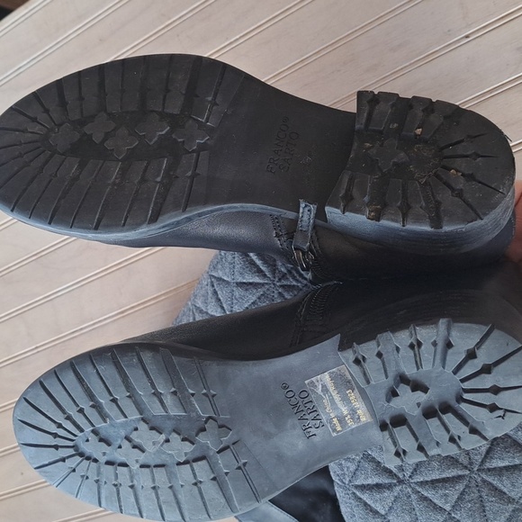 Franco Sarto Leather Penelope Wool Blend Quilted Tall Riding Style Boots - Picture 11 of 12